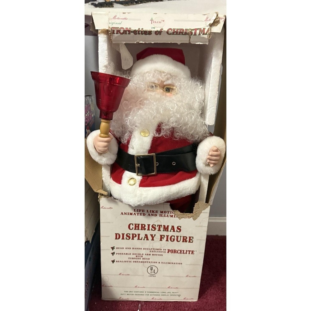 Santa's Best Holiday Animation Santa Claus Motionette Vintage